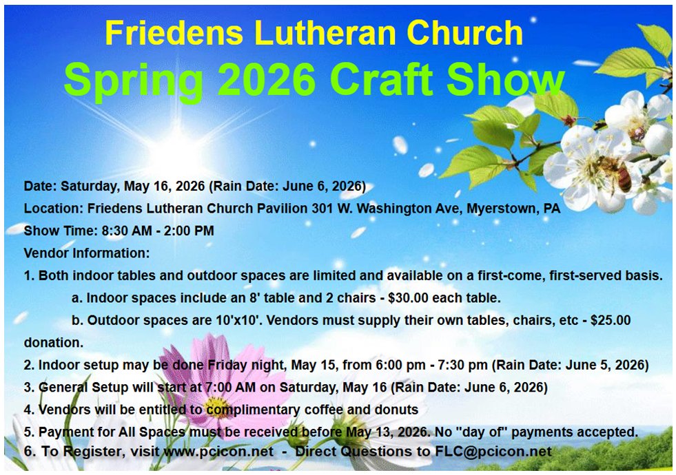 Spring 2026 Craft Show