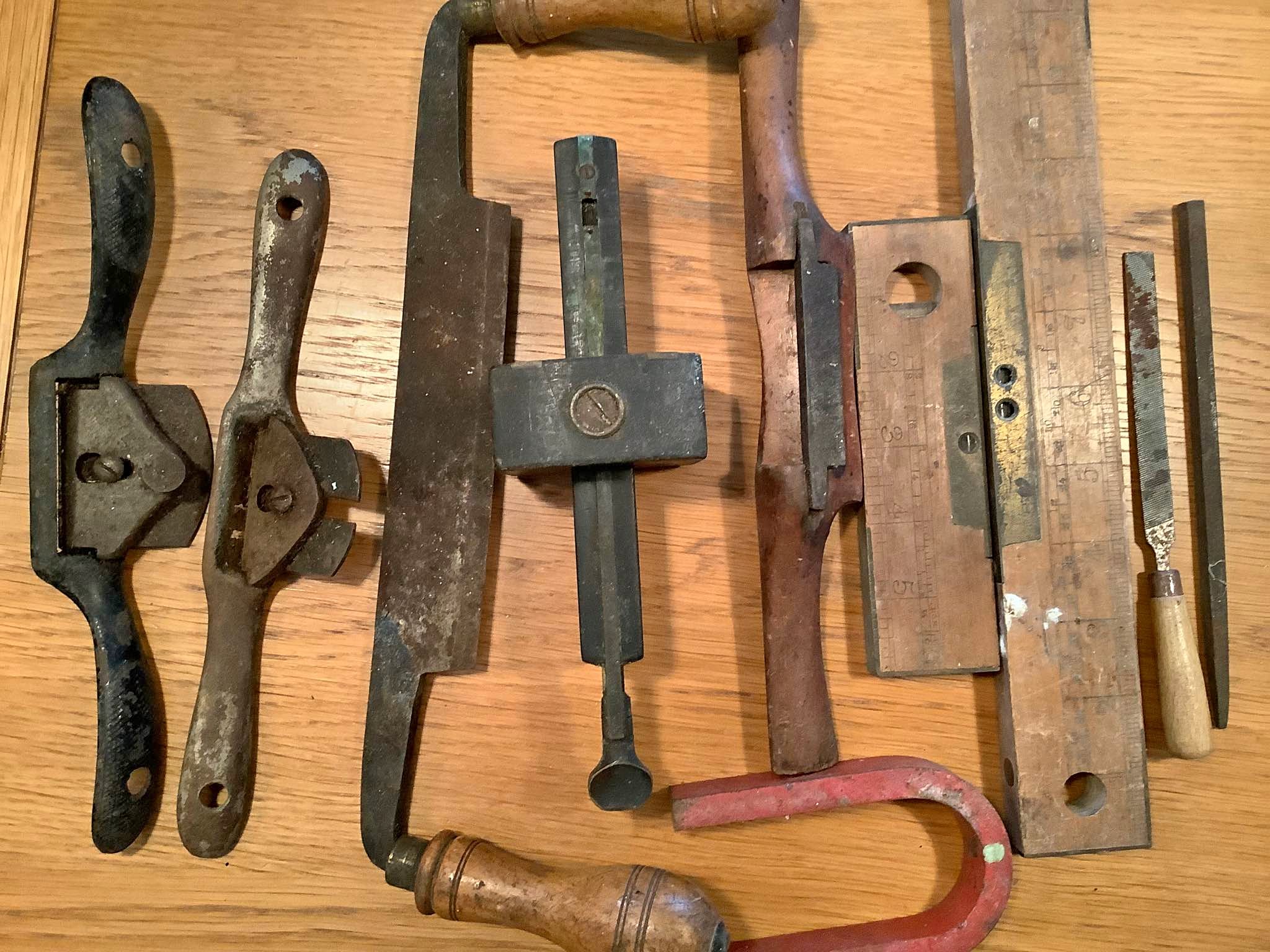 Collection of antique wood working tools - Hand Tools - Falmouth ...