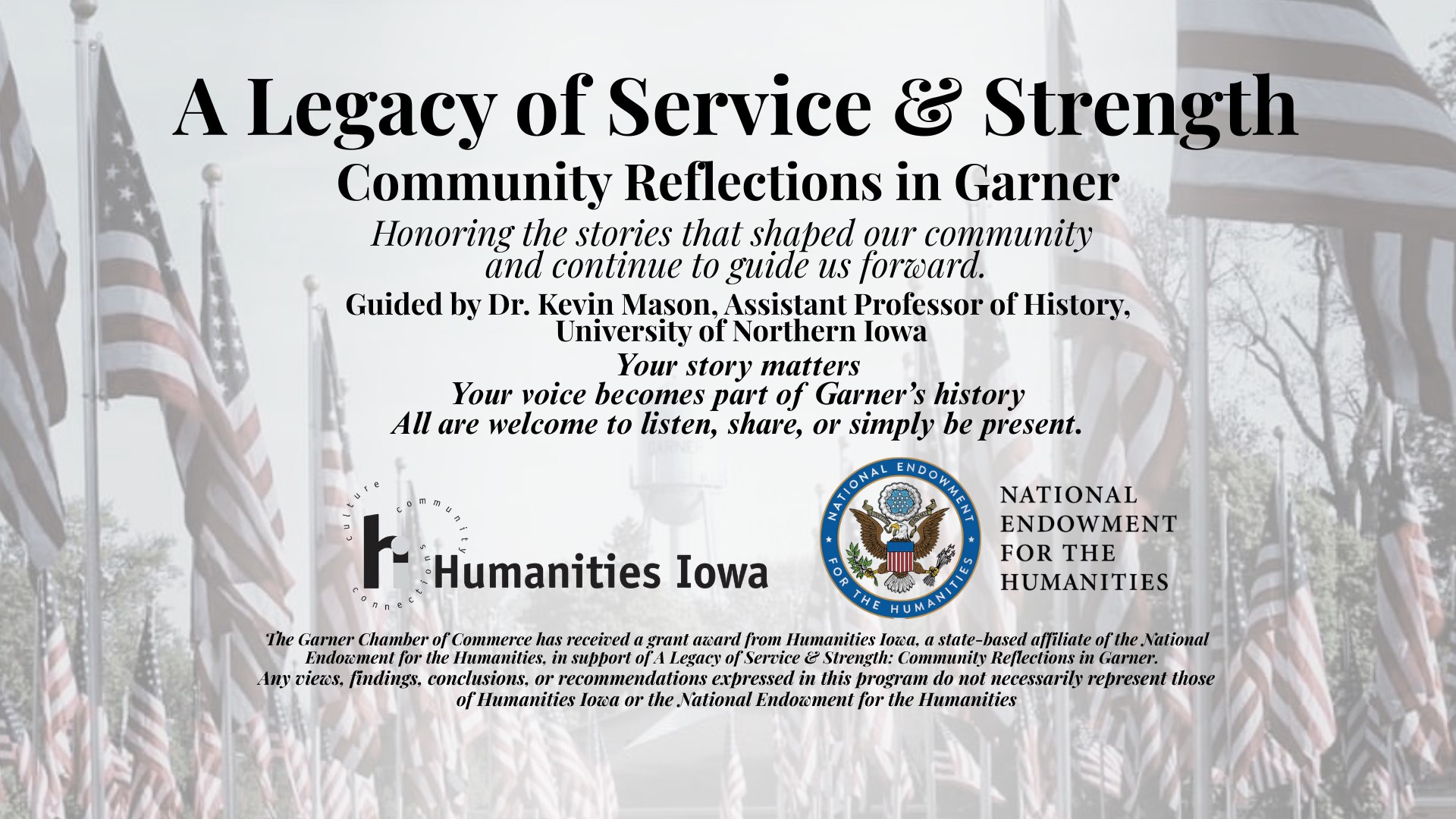 A Legacy of Service & Strength Community Reflections in Garner