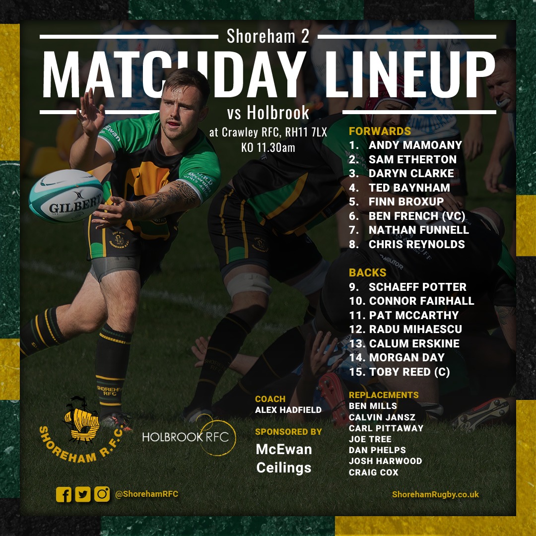 Shoreham RFC - Here's your cup final squad 🍖 The Mighty...