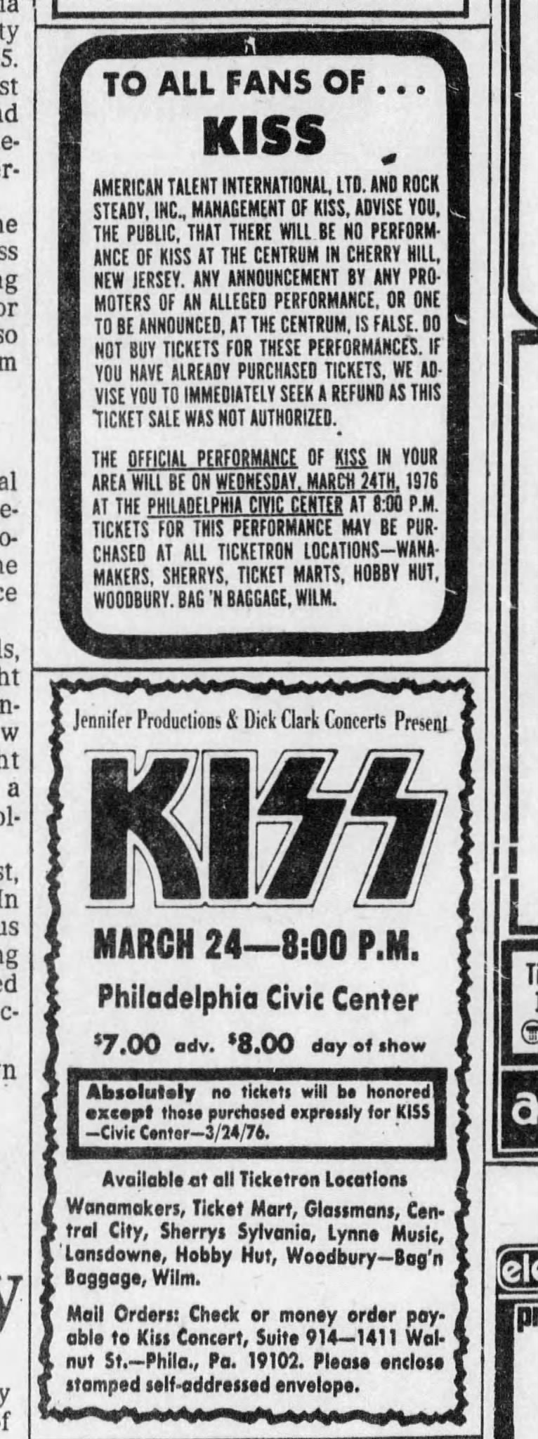 KISSAliveIITour Providence Civic Center Providence, Rhode Island