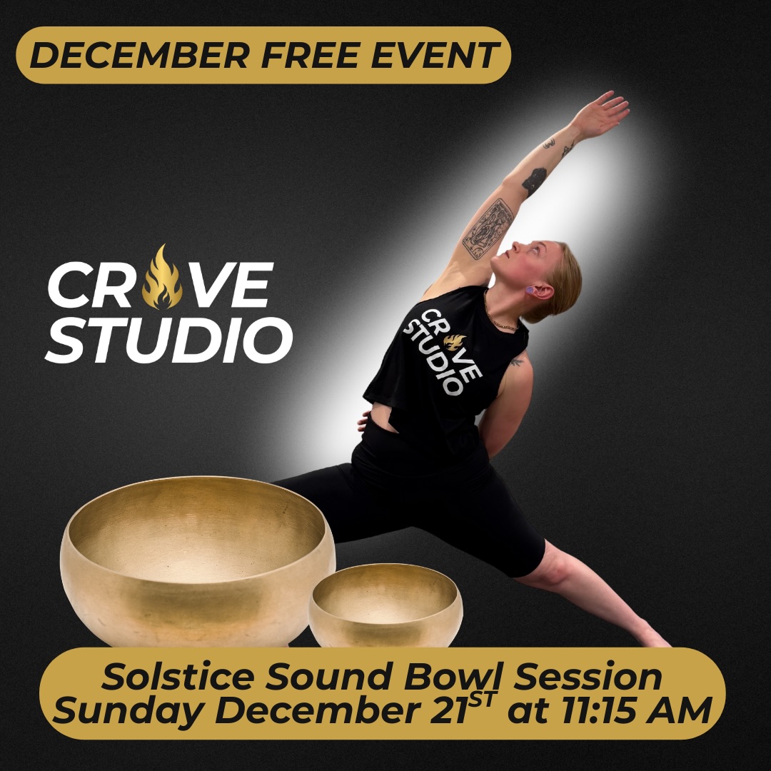 CRAVE Studio MN - 🌞 Complementary Solstice Sound Bowl... | Facebook