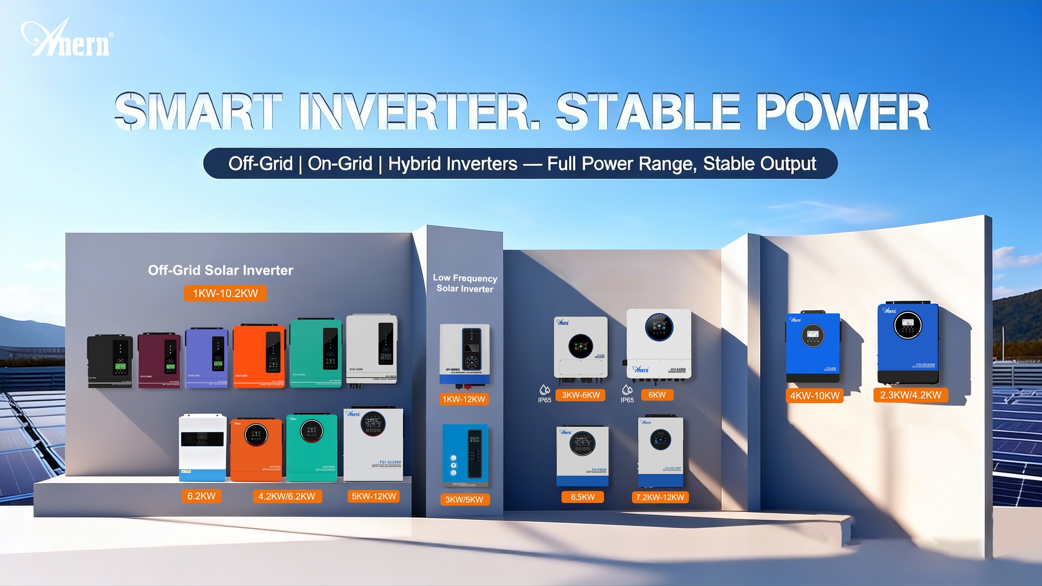 Anern - Off-grid, on-grid, and hybrid inverters, IP65 protection, pure ...