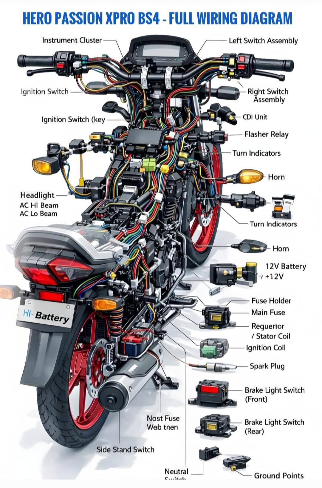 CDI electrical diagram for XJR400 needed