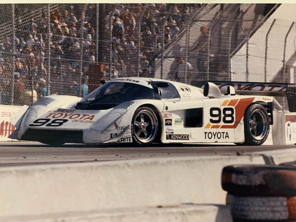 クック Toyota GTP car at 1988 Grand Prix of Palm Beach, FL