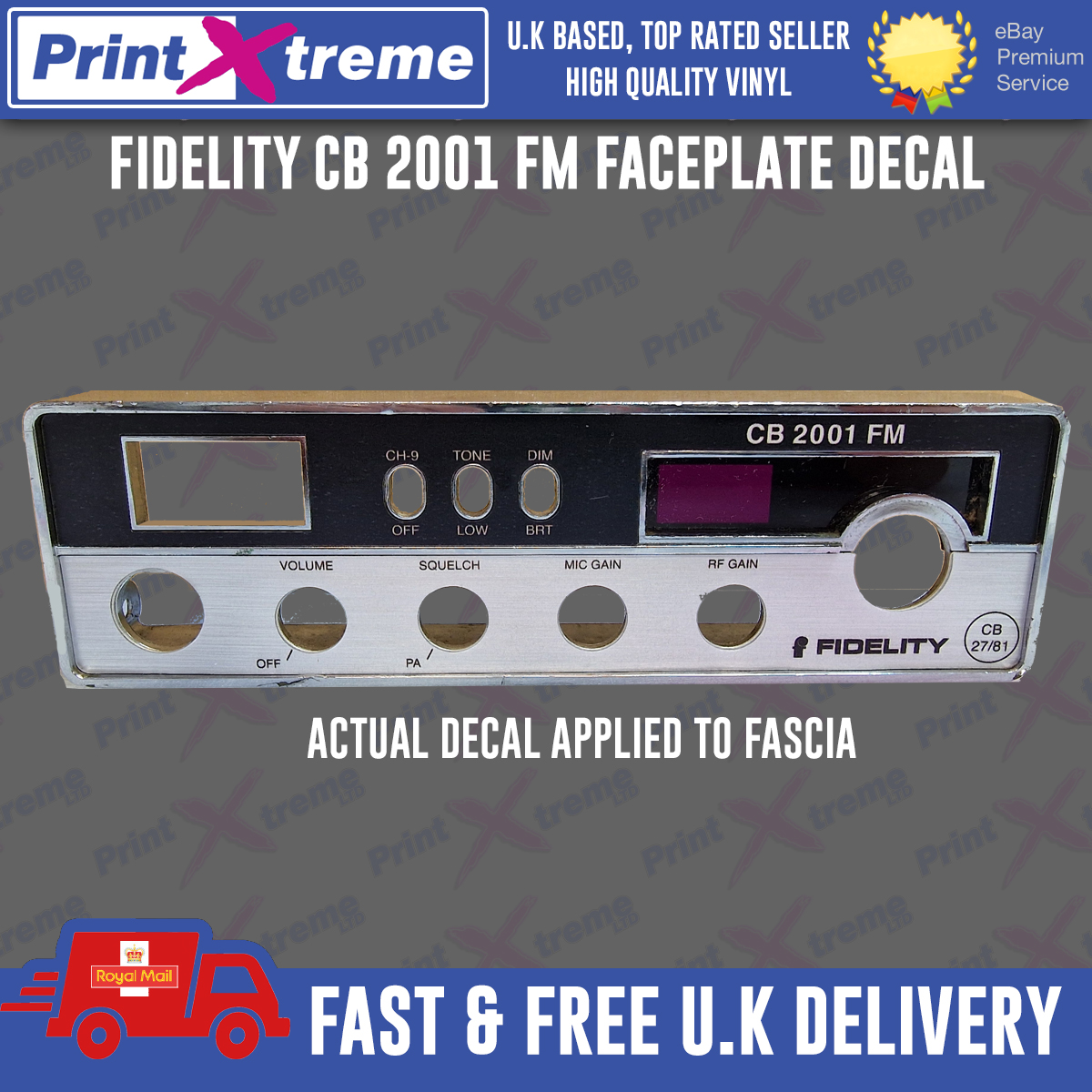 Cb faceplate decals