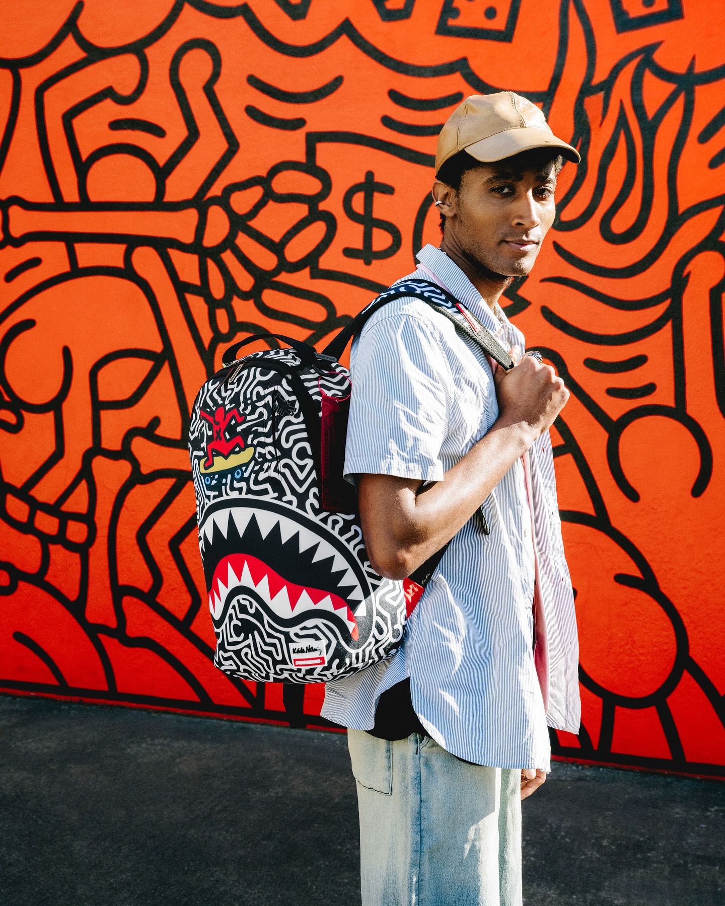 た*5様 sprayground×KeithHaring 美品 The Keith Haring x Sprayground collection captures the energy of