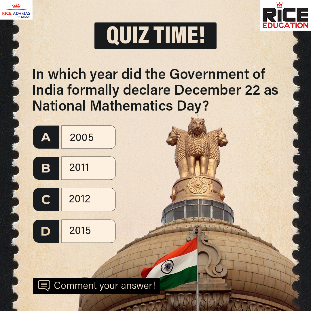 RICE Education - On National Mathematics Day, RICE... | Facebook