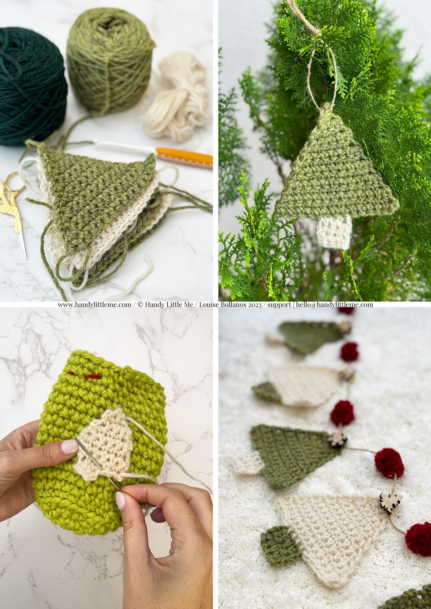Handy Little Me - 🎄 NEW! Crochet Flat Christmas Tree... | Facebook
