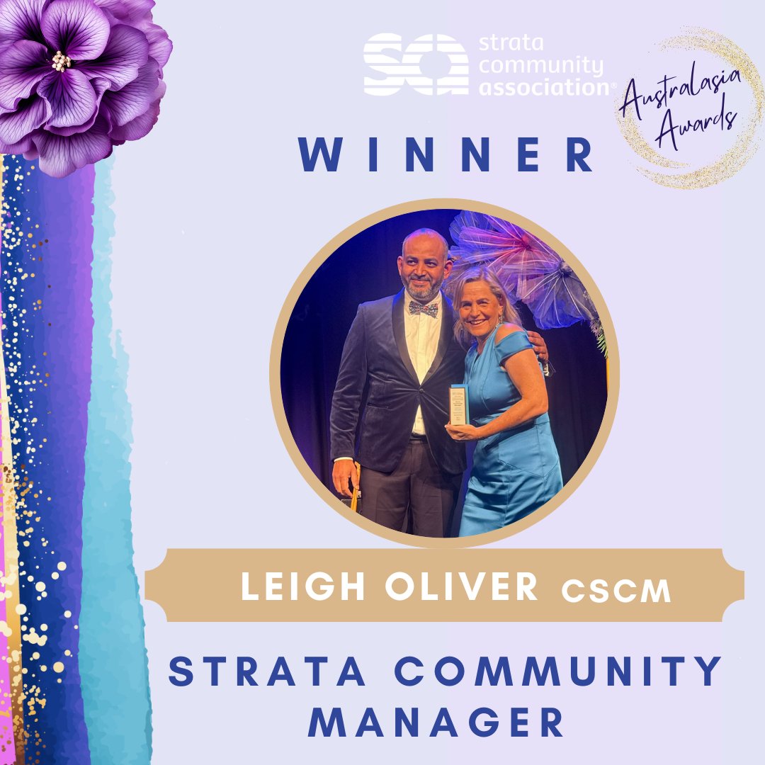 Congratulations to Leigh... - Strata Community Association | Facebook