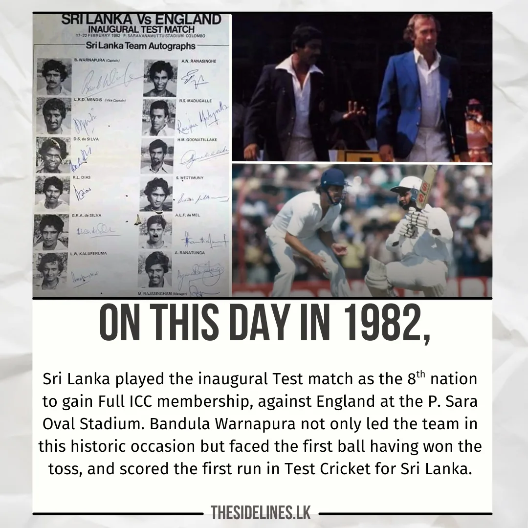 The Sidelines - A Red Letter Day with the Red Ball! Exactly 44 years ...