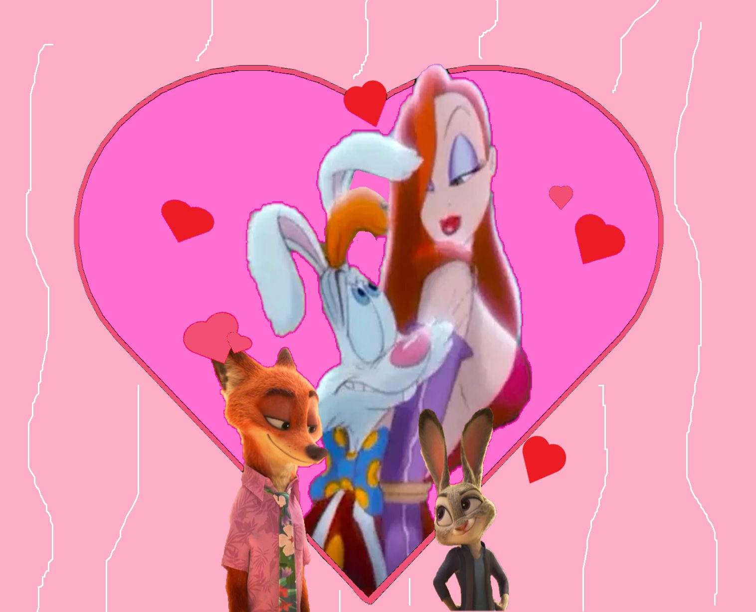 Walt Disney Magic | Happy Valentines Day to Roger Rabbit, Jessica ...