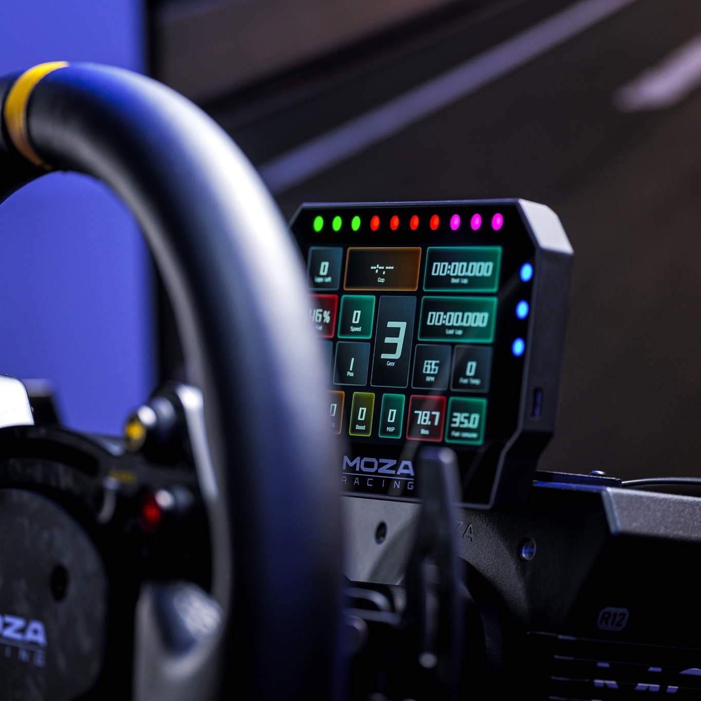 Meet the new and enhanced MOZA CM2 HD Racing Dash. Powered by MOZA