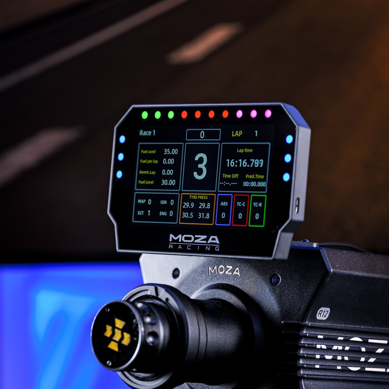 Meet the new and enhanced MOZA CM2 HD Racing Dash. Powered by MOZA 