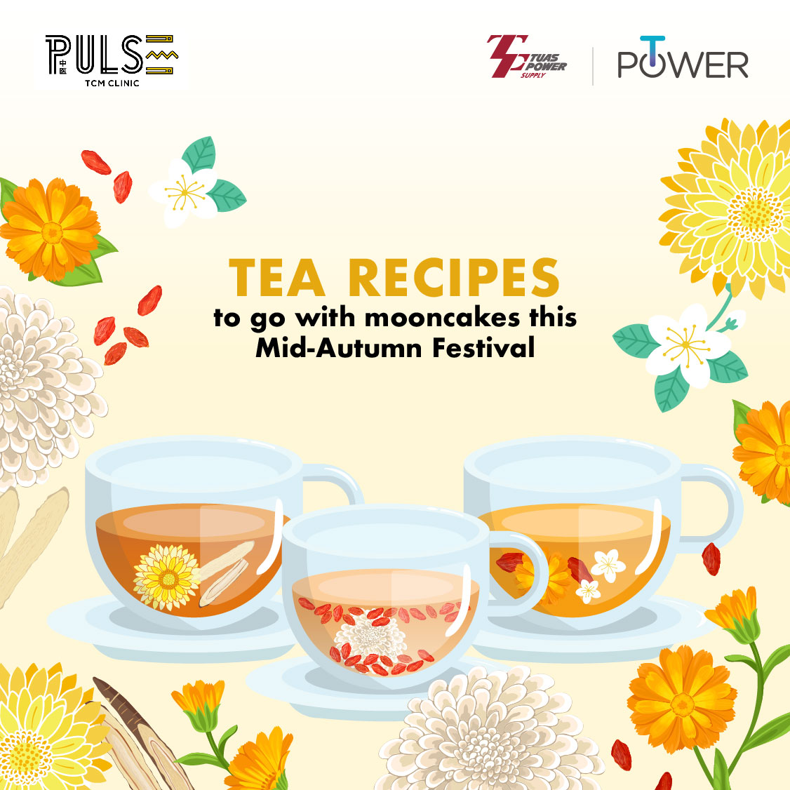 Tuas Power - Brew these healthy tea recipes from PULSE TCM...