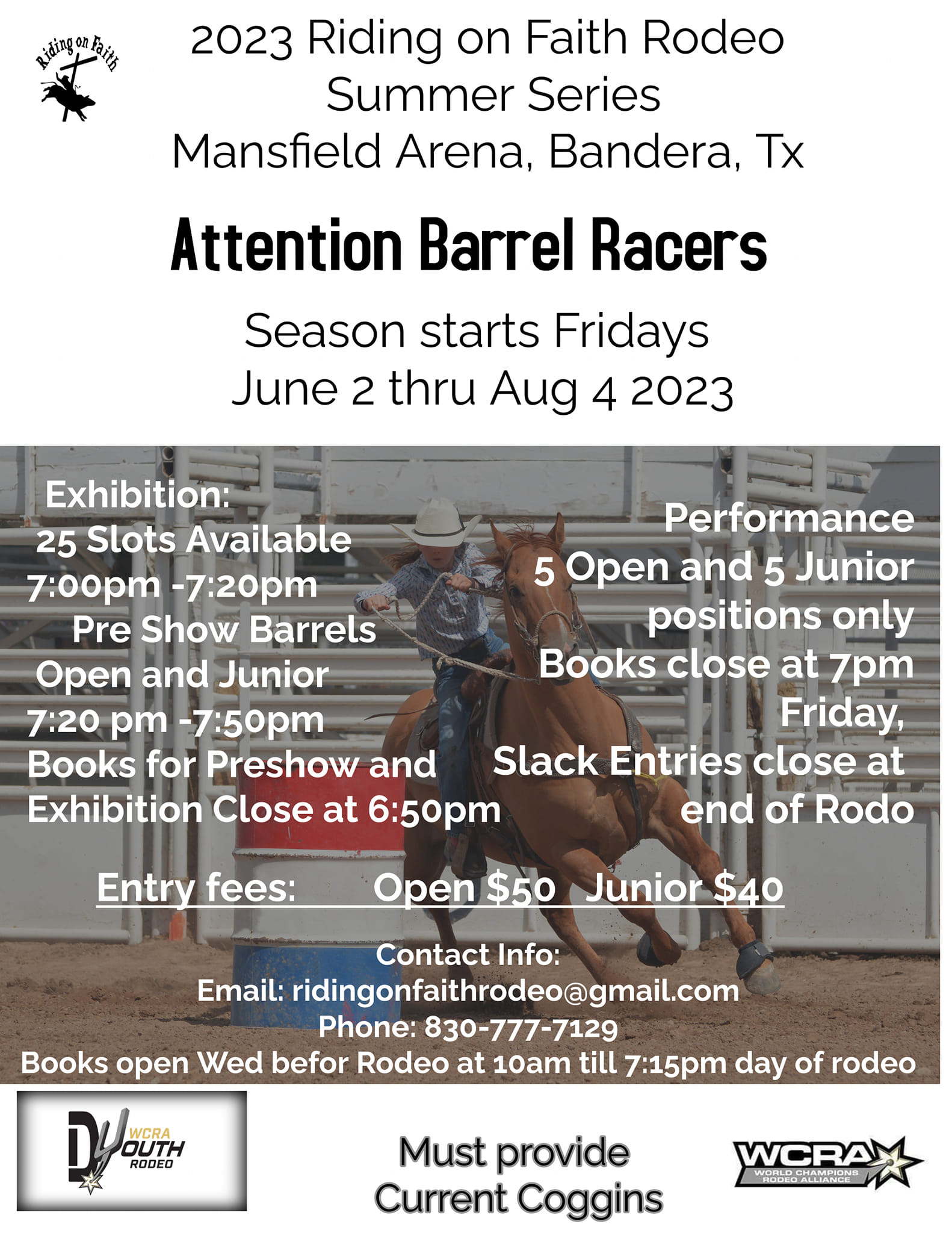 Here they are! 2023 Riding on... - Riding on Faith Rodeo | Facebook