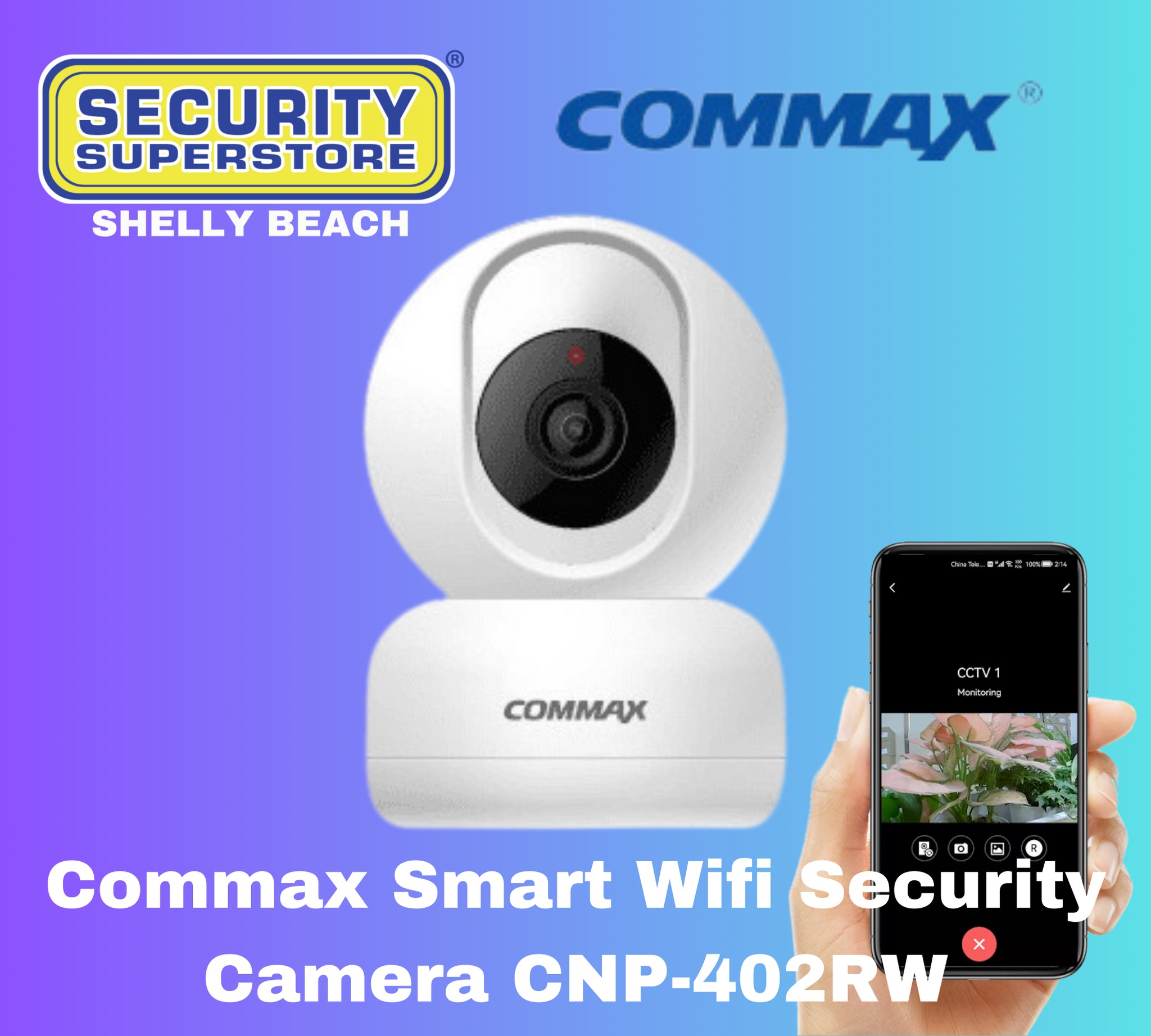 Security - The Commax Smart Wifi Security Camera CNP-402RW is a high ...