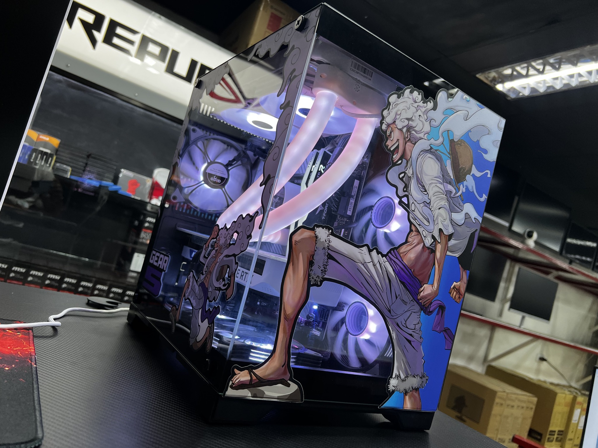 Custom Build Luffy Gear 5 Theme Gaming... - RyuTech PC Store