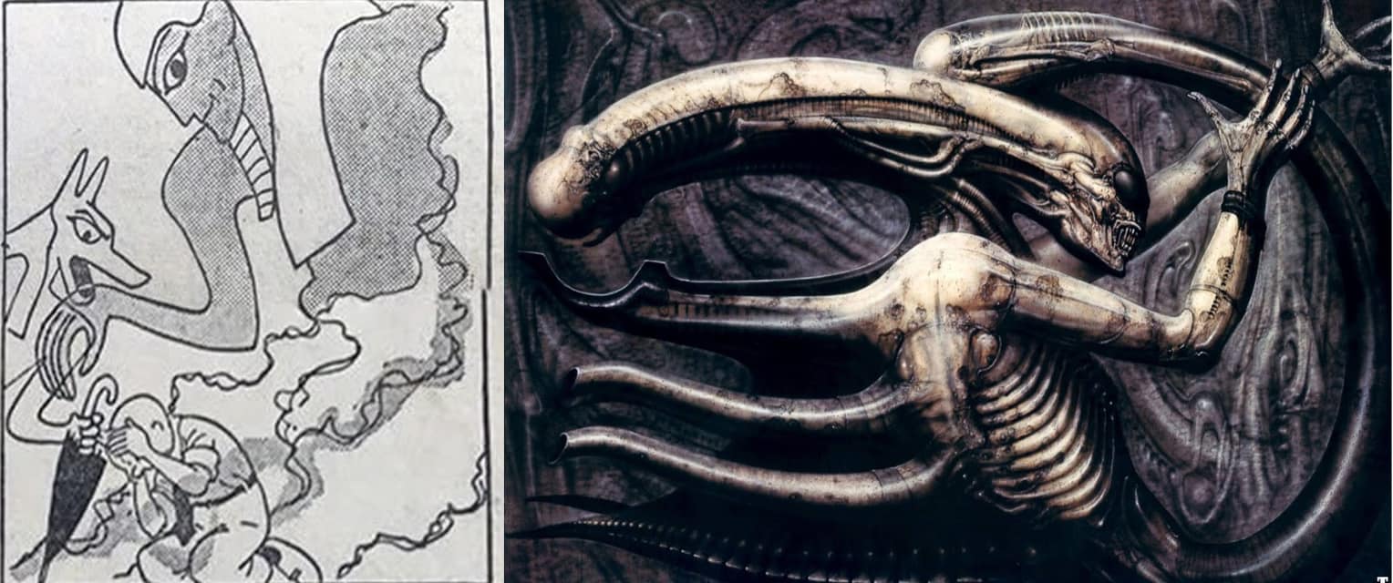 H.R. Giger's Necronom IV painting
