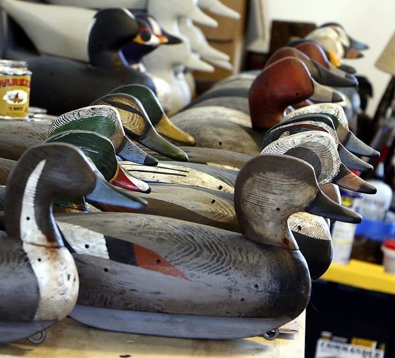 Appelant De Chasse Ancien En Bois - Canard En Bois - Appeau Pour Hutte - Occasion
