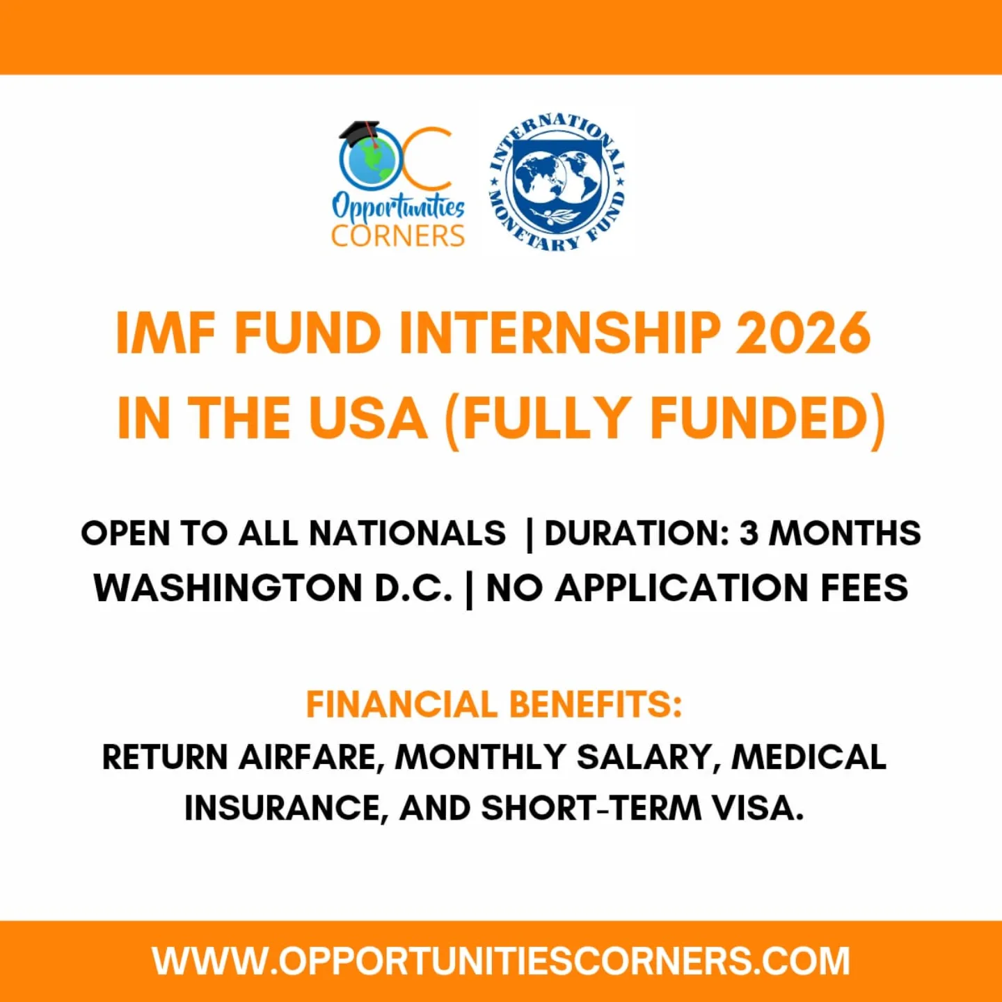 IR - 🔥 IMF IS HIRING INTERNs — PAID & FULLY FUNDED IN THE USA 🇺🇸 Yes ...