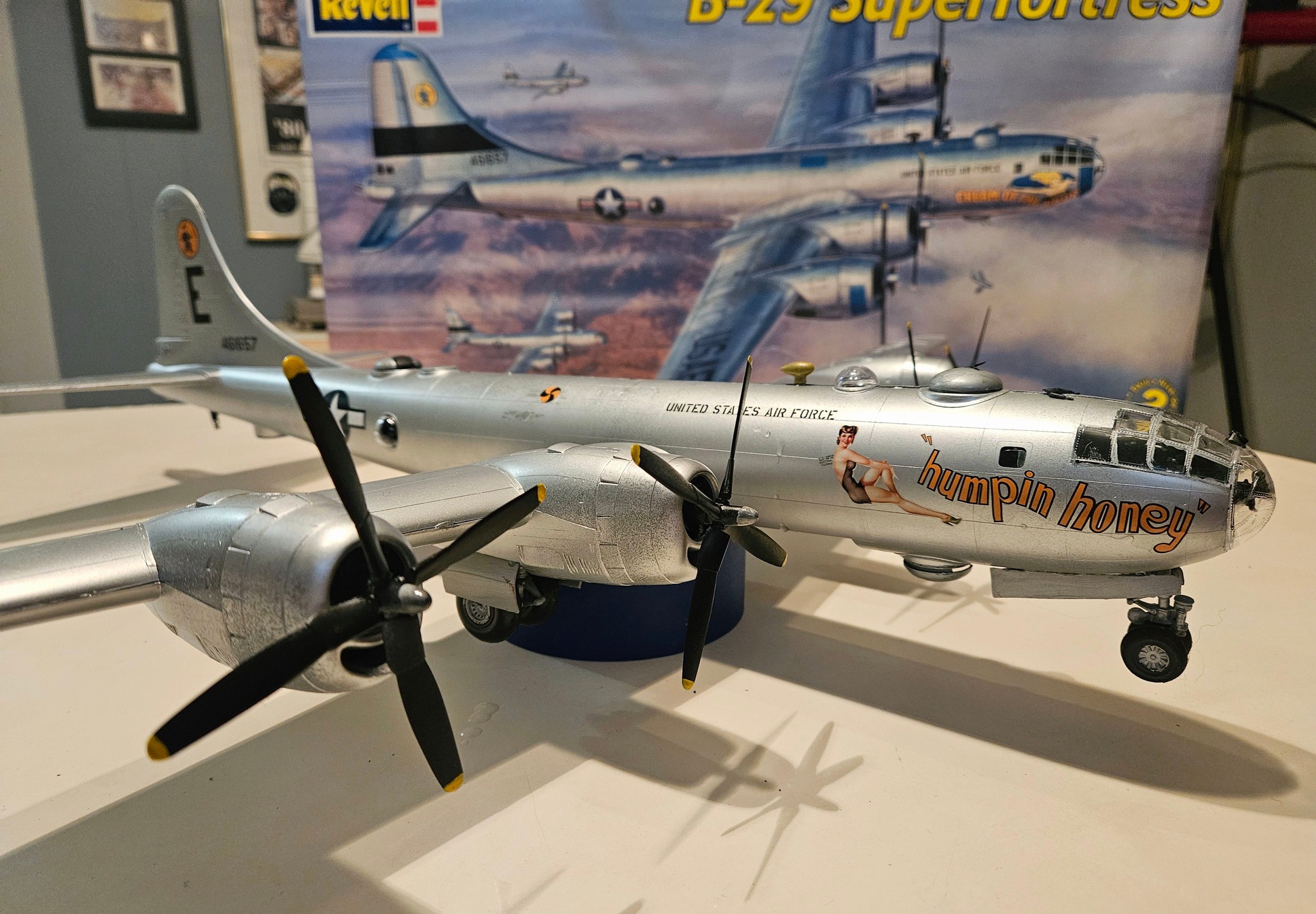 Revell 1:48 scale B29 Superfortress model completion