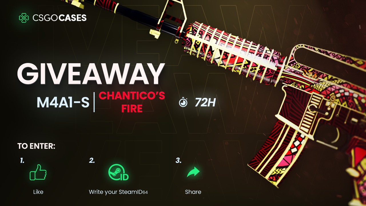 csgocases.com - ⚠️ M4A1-S | Chantico's Fire (MW) GIVEAWAY!🎁 How to ...