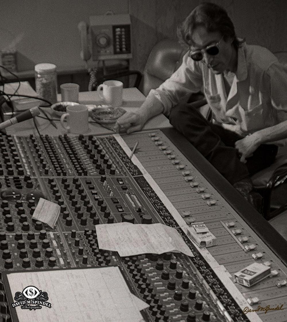 Solo - John Lennon at the Neve 8068 console in the control room of
