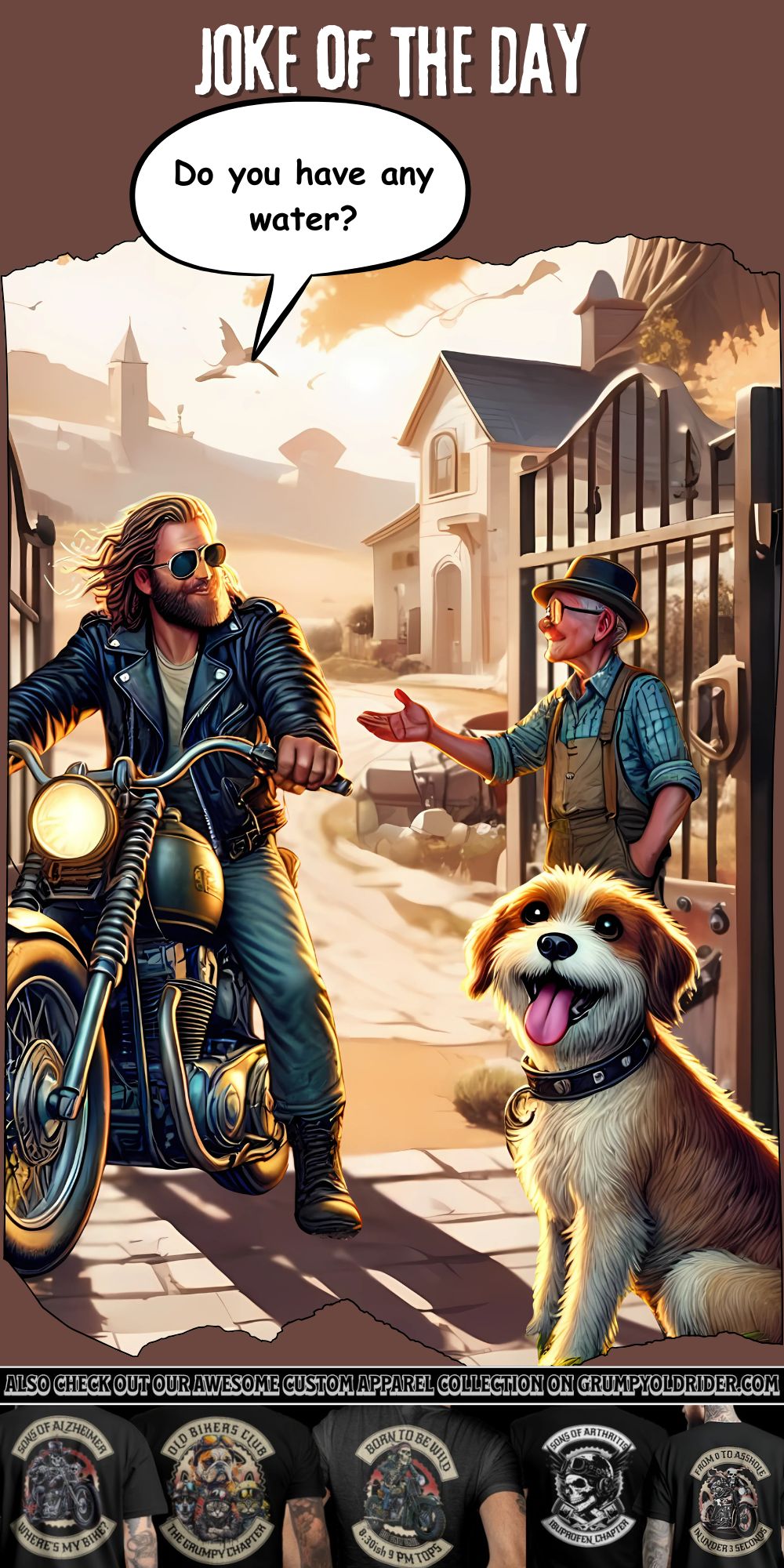 Grumpy Old Rider - Nice Story of the Day 🙌🧍‍♂️🐶 A biker and his dog ...