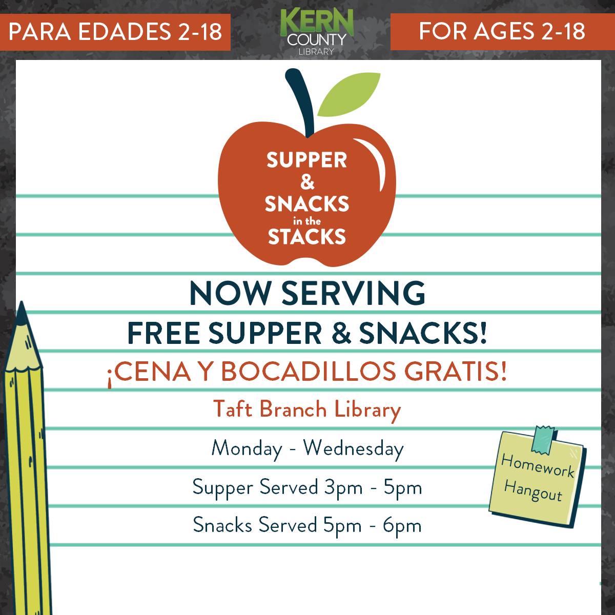 KCL - We're thrilled to bring the Supper and Snacks in the Stacks ...