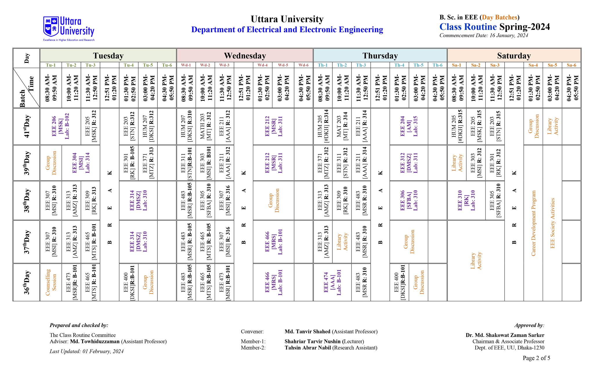 Updated Class... - Department of EEE, Uttara University | Facebook