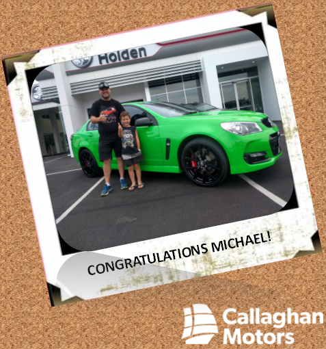 CONGRATULATIONS MICHAEL! This was our... - Callaghan Motors