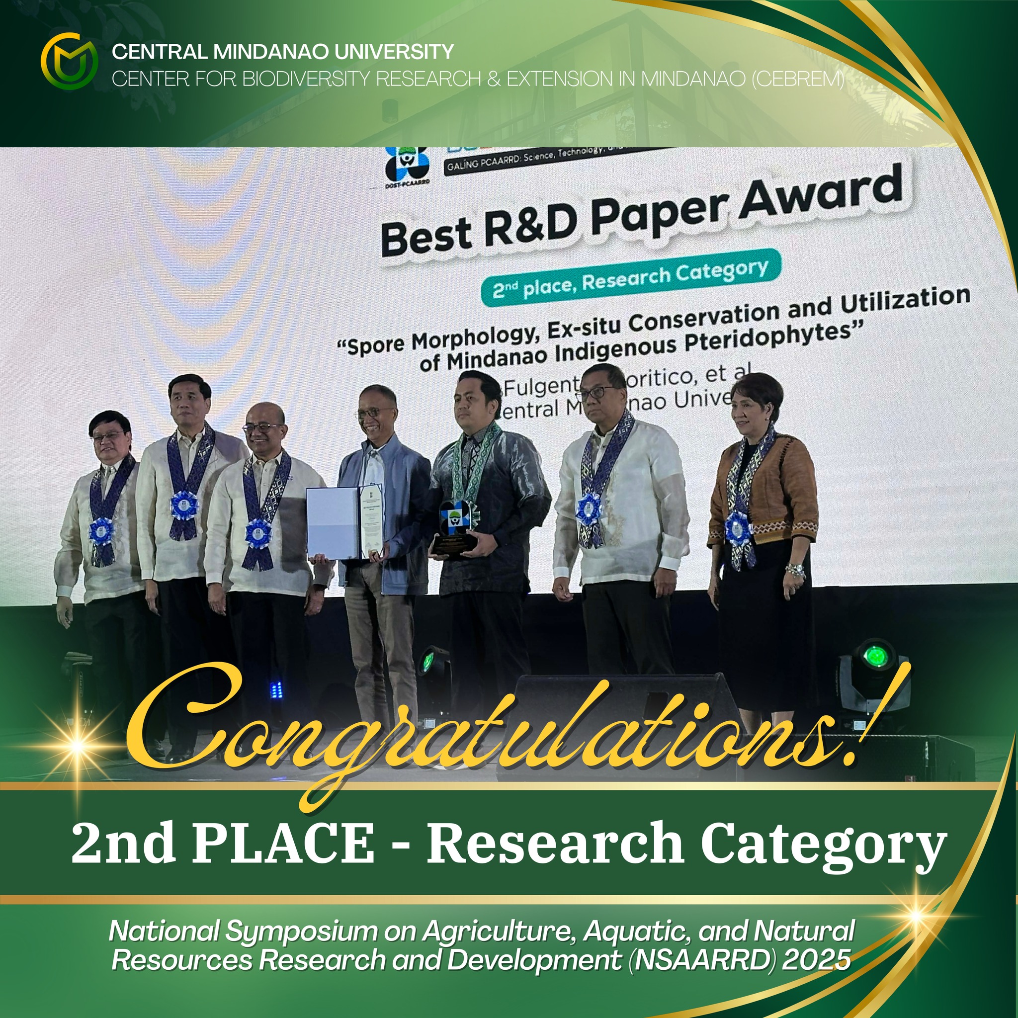 𝗛𝘂𝗴𝗲 𝗰𝗼𝗻𝗴𝗿𝗮𝘁𝘂𝗹𝗮𝘁𝗶𝗼𝗻𝘀! 🎉🌿 Central Mindanao University – Center for ...