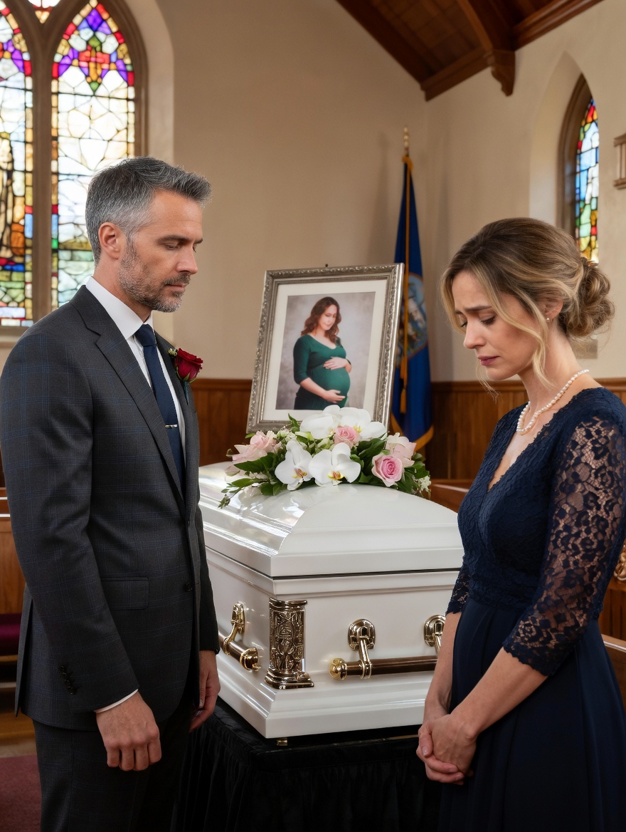 He Arrived at His Pregnant Wife's Funeral with His Mistress — Then