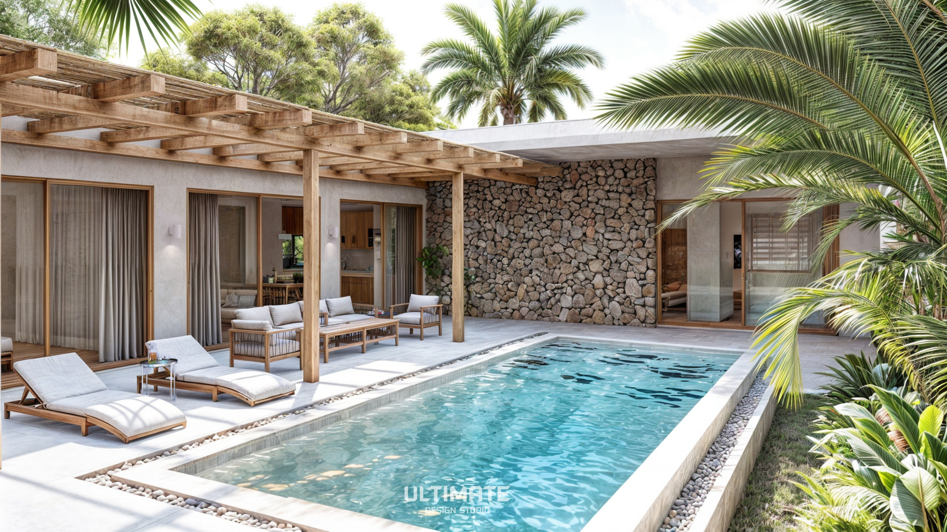 Modern Tropical Pool Villa... - Ultimate Design Studio