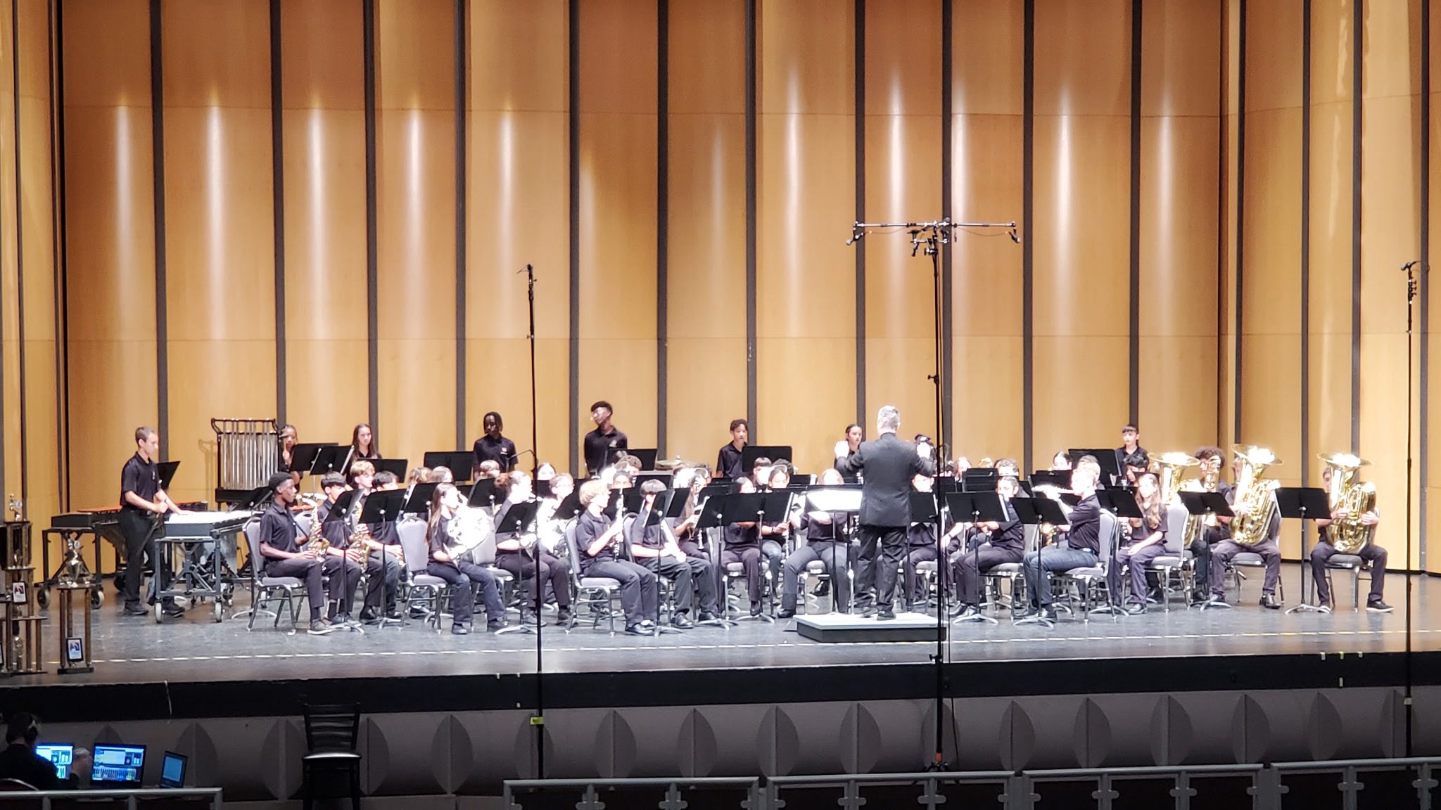 Our Dobie Junior High Honor Band performed in the amazing Lila