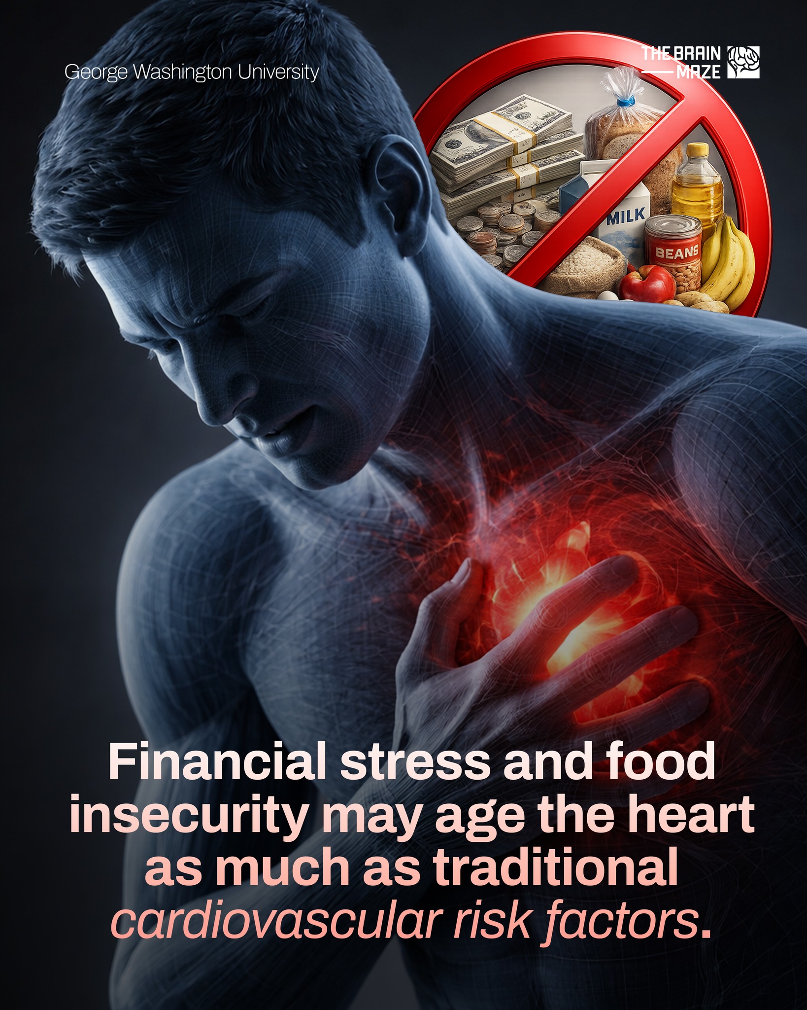The Brain - Financial stress and food insecurity may age the heart as ...