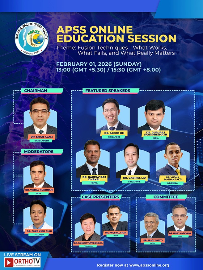 Indian - 🔵 *Asia Pacific Spine Society (APSS)* *APSS Online Education ...