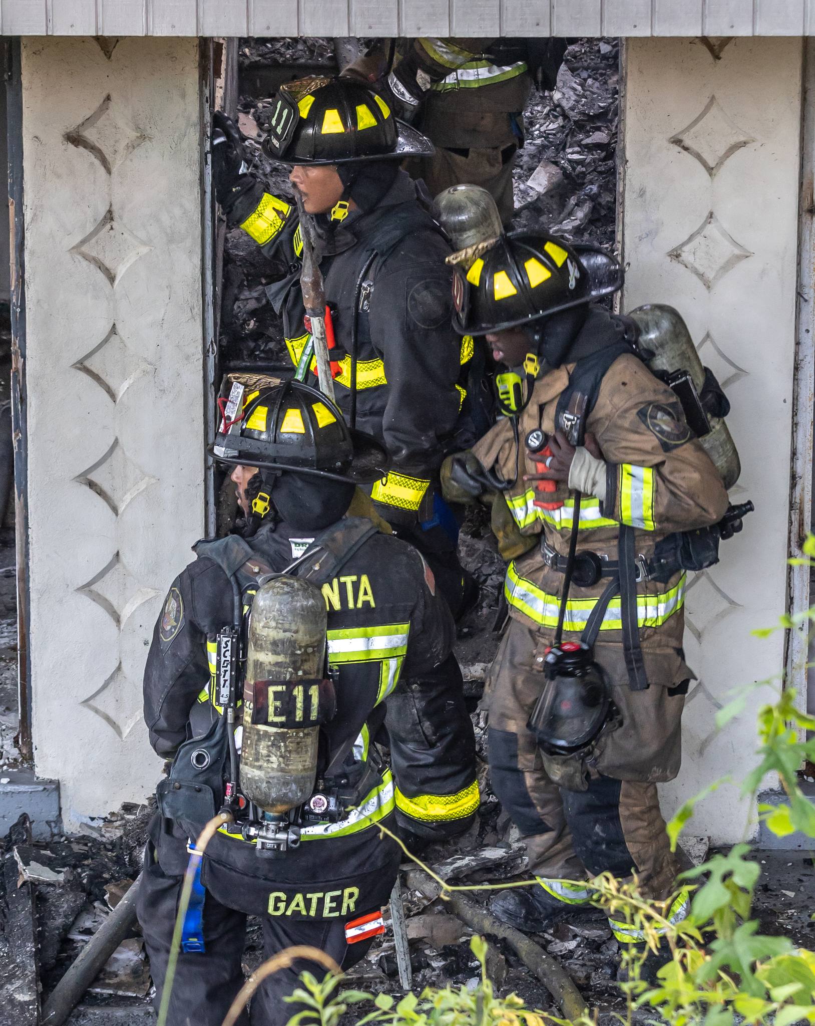 AJC Photos - Atlanta firefighters fought a stubborn attic blaze at 188 ...