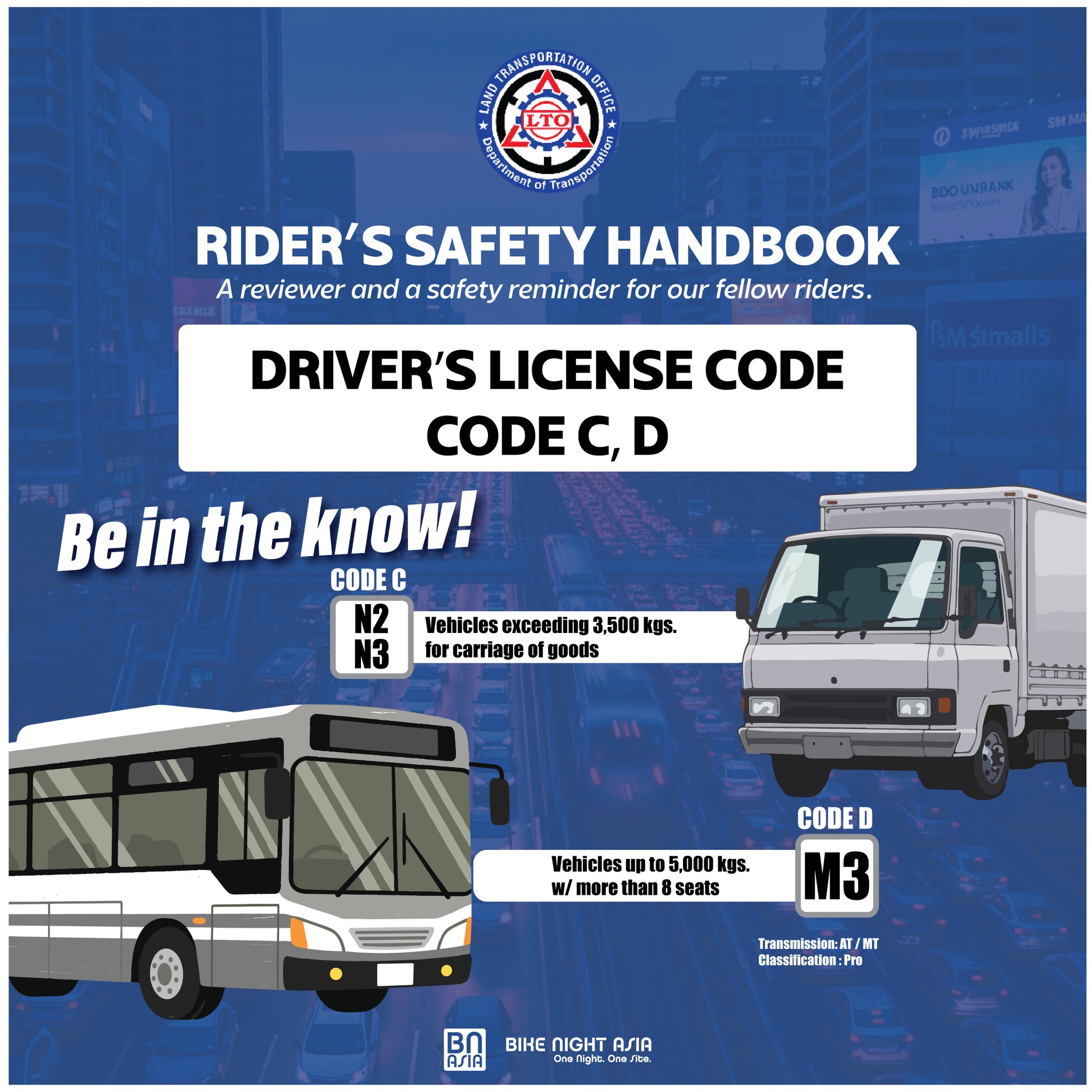 Bike Night Asia - BE IN THE KNOW! DRIVER’S LICENSE CODE... | Facebook