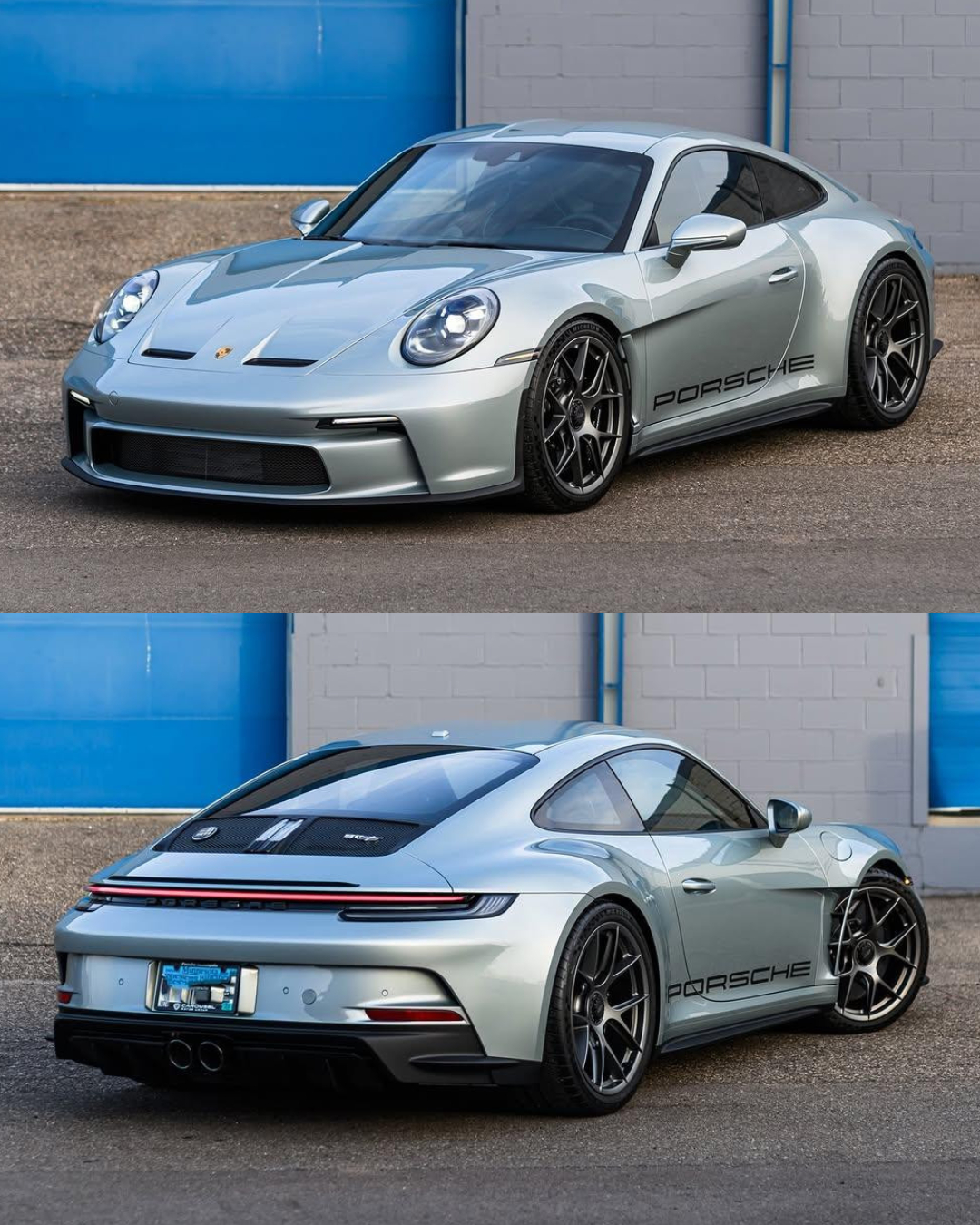 Porsche 911 (992.1) S/T finished in PTS Aubergine Ig:@cdl_photo