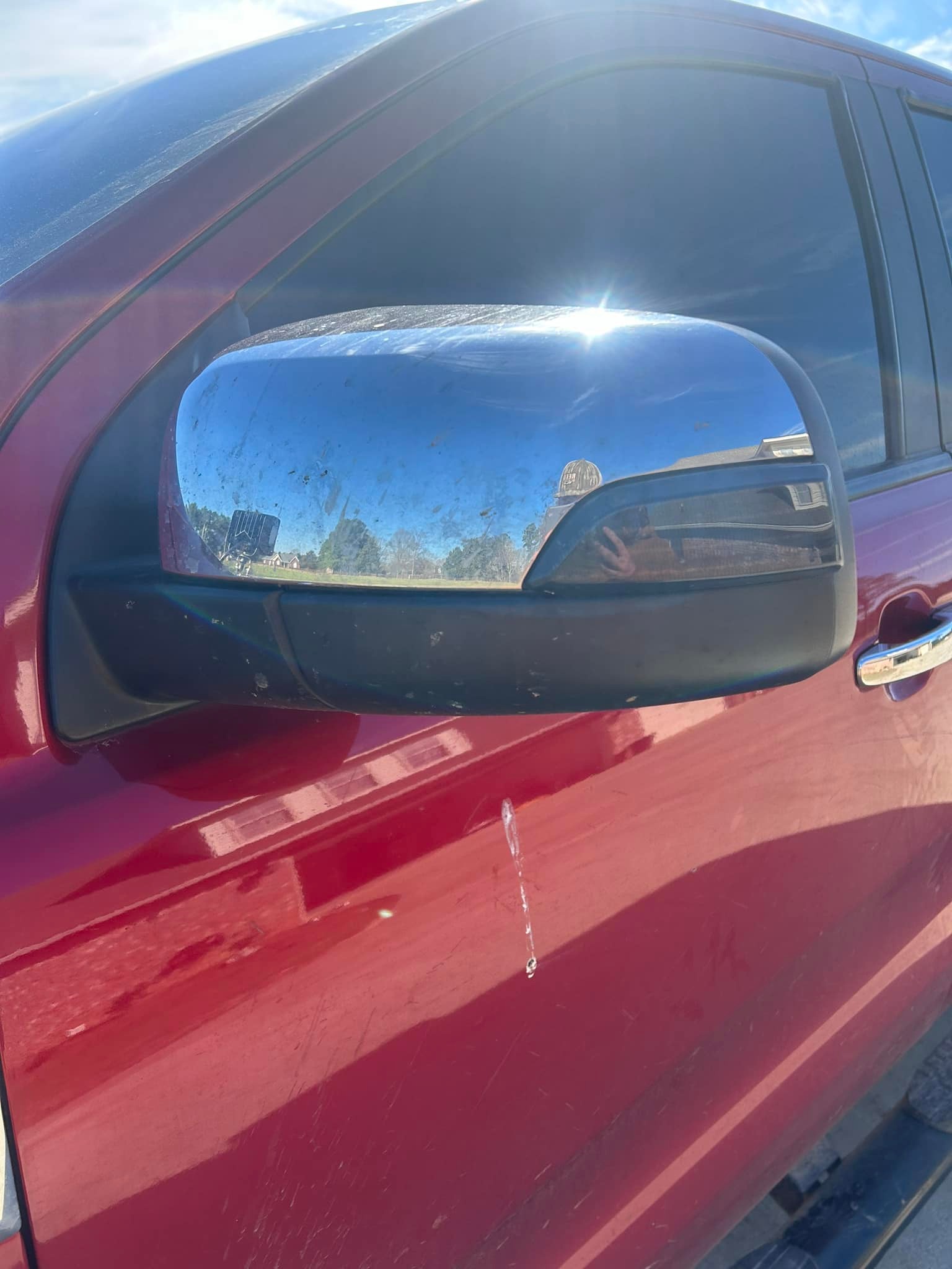 Chrome Mirror+2 Door Handle+Tailgate+3rd Brake+Gas Cover fit for 02-08