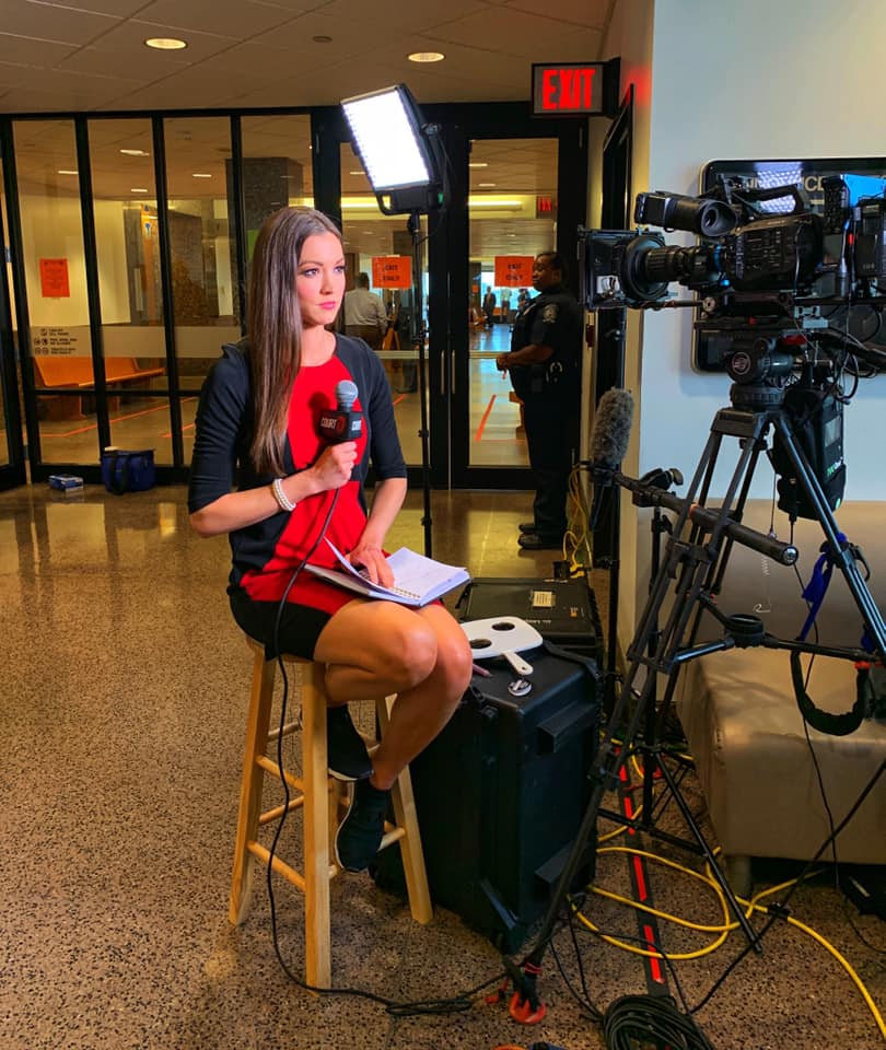 Chanley - Behind the Scenes outside the Texas v. #AmberGuyger courtroom ...