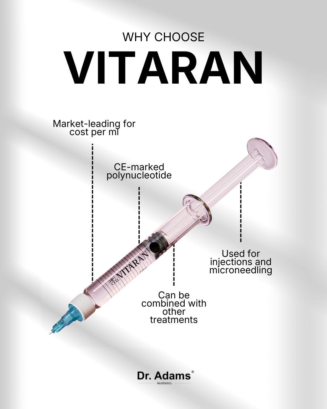Dr. - Vitaran is a polynucleotide-based injectable designed to support ...