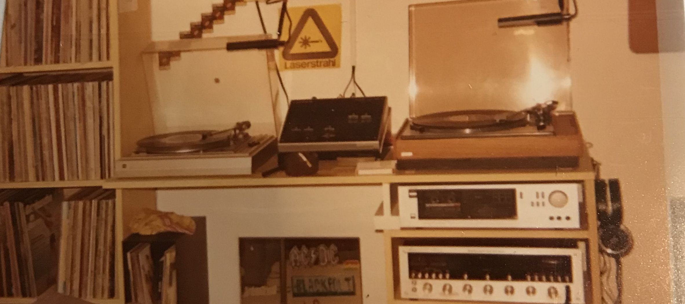 First DJ setup in the 80s with Lenco and Marantz