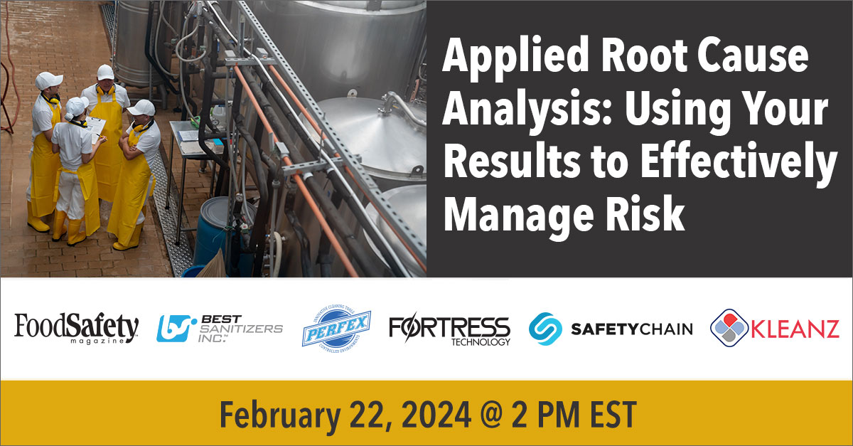 Root cause analysis is essential... - Food Safety Magazine | Facebook