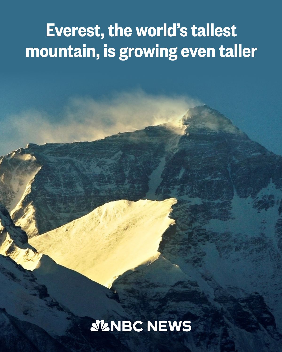 NBC - Mount Everest is astoundingly tall at 29,032 feet above sea level ...