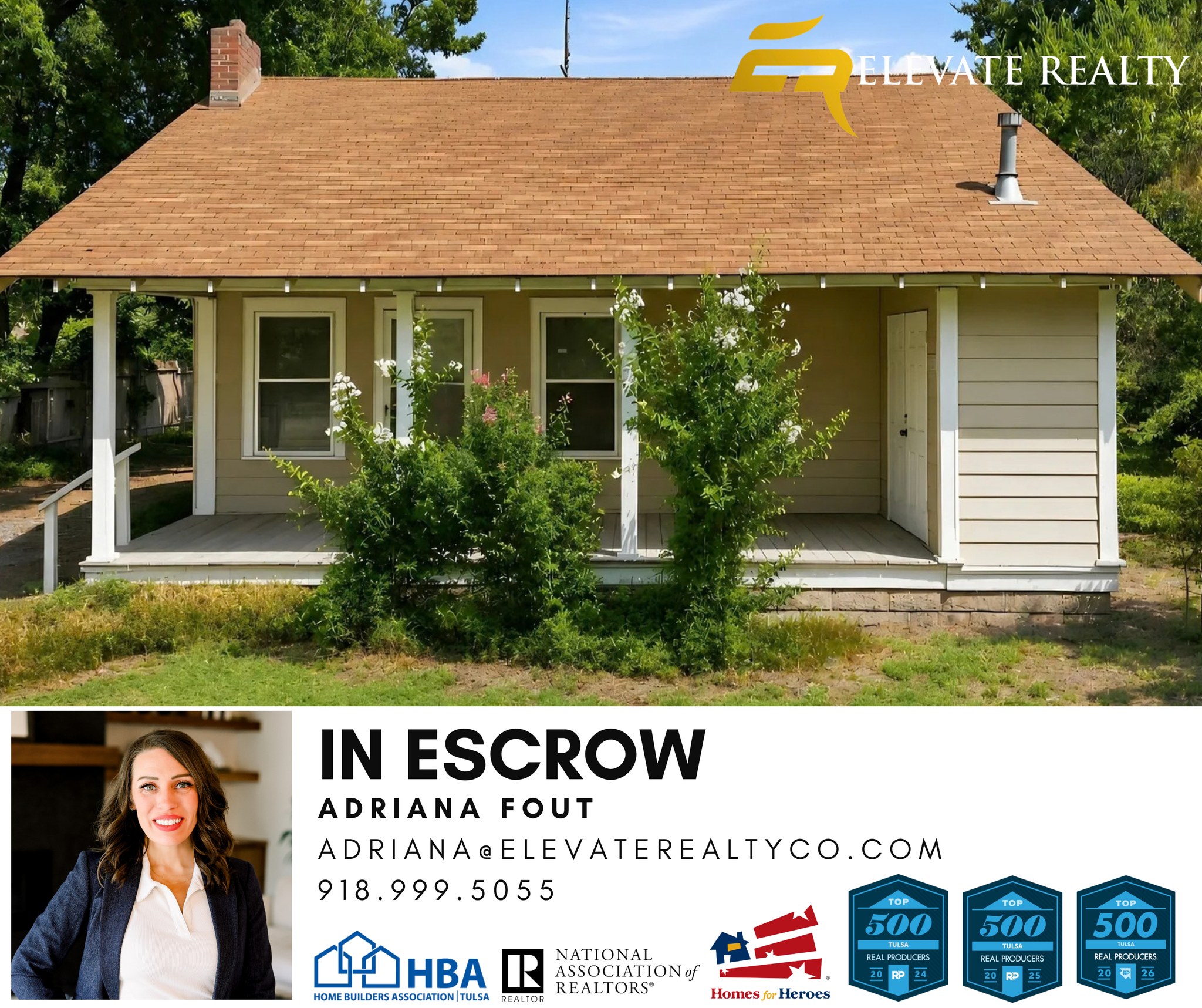 Adriana Fout's client under contract with Elevate Realty