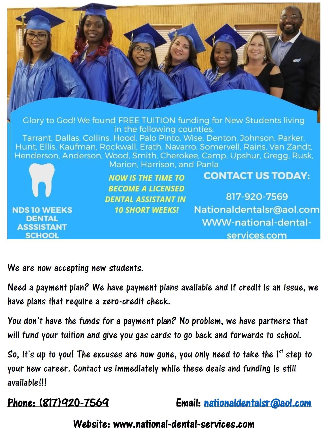 NDS "10 Weeks" Dental Assistant School | Fort Worth TX