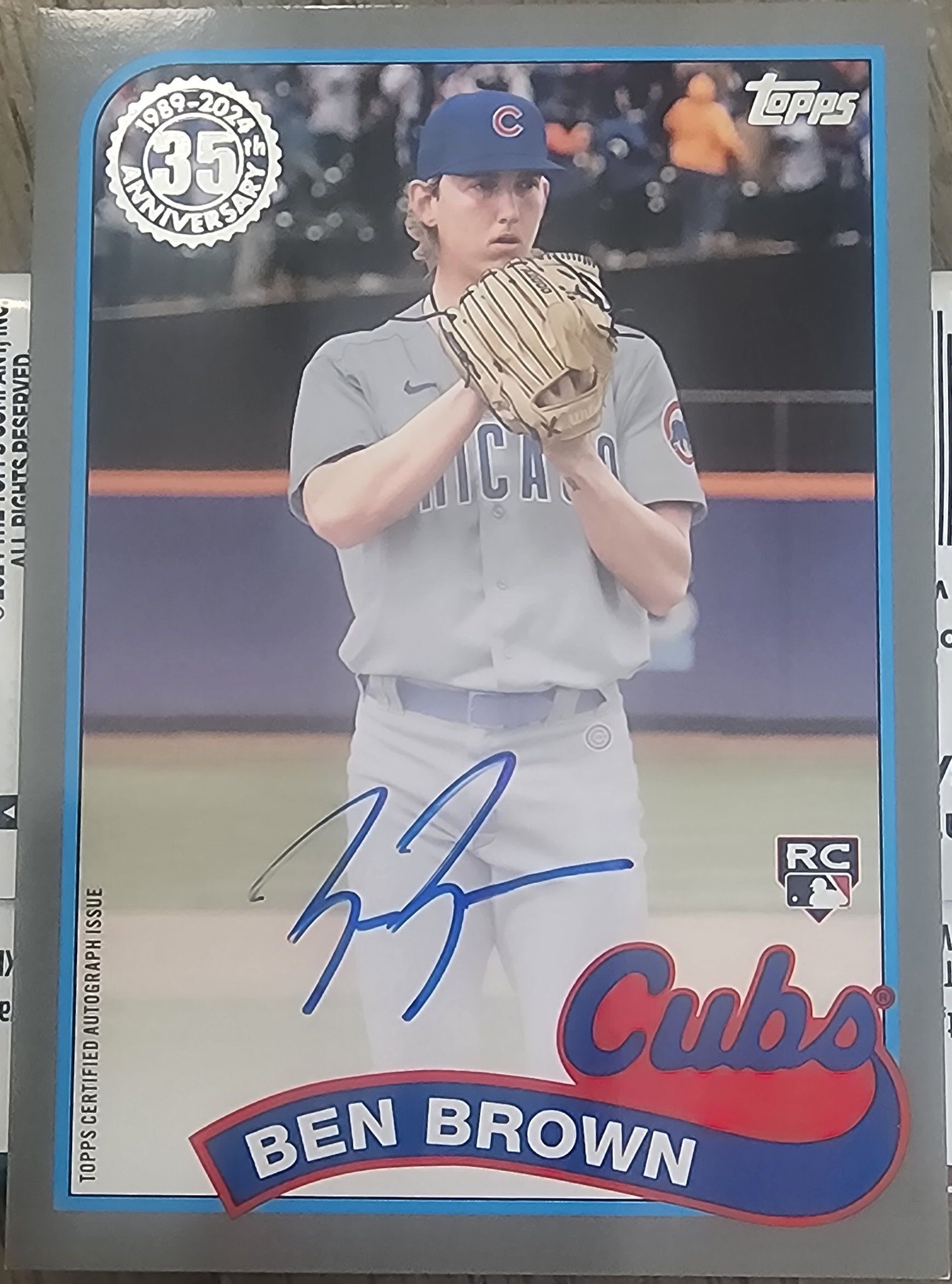 10枚限定】Ben Brown ベンブラウン選手Topps 直筆シールオート 2024 